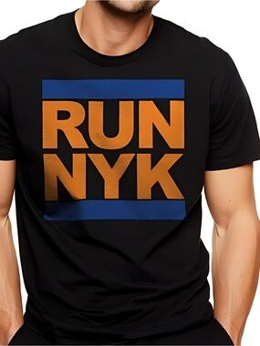 New York Knicks Run Style T Shirt Jalen Brunson Kat Towns Hart Bridges Anunoby